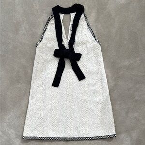 Alexis White and Black Sleeveless Dress, size S